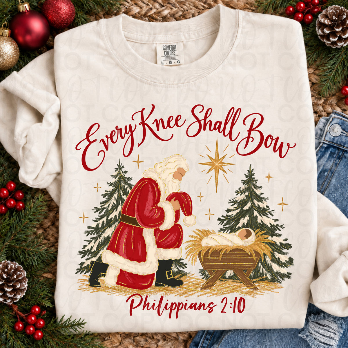 Every knee shall bow (UAC) DTF Transfer