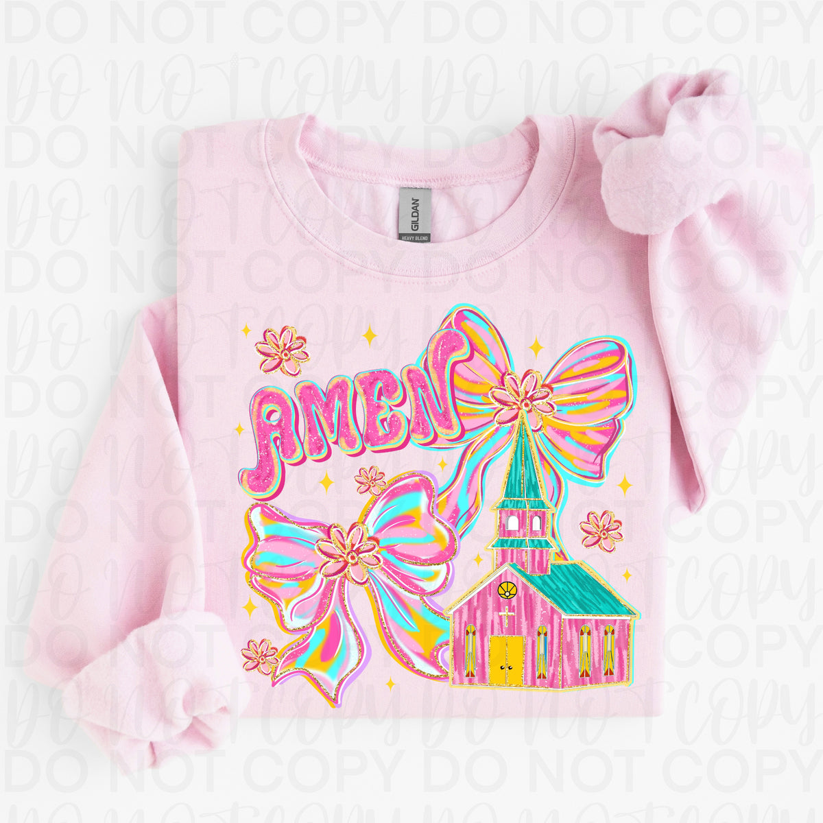 Amen church and bows (UAC) DTF Transfer