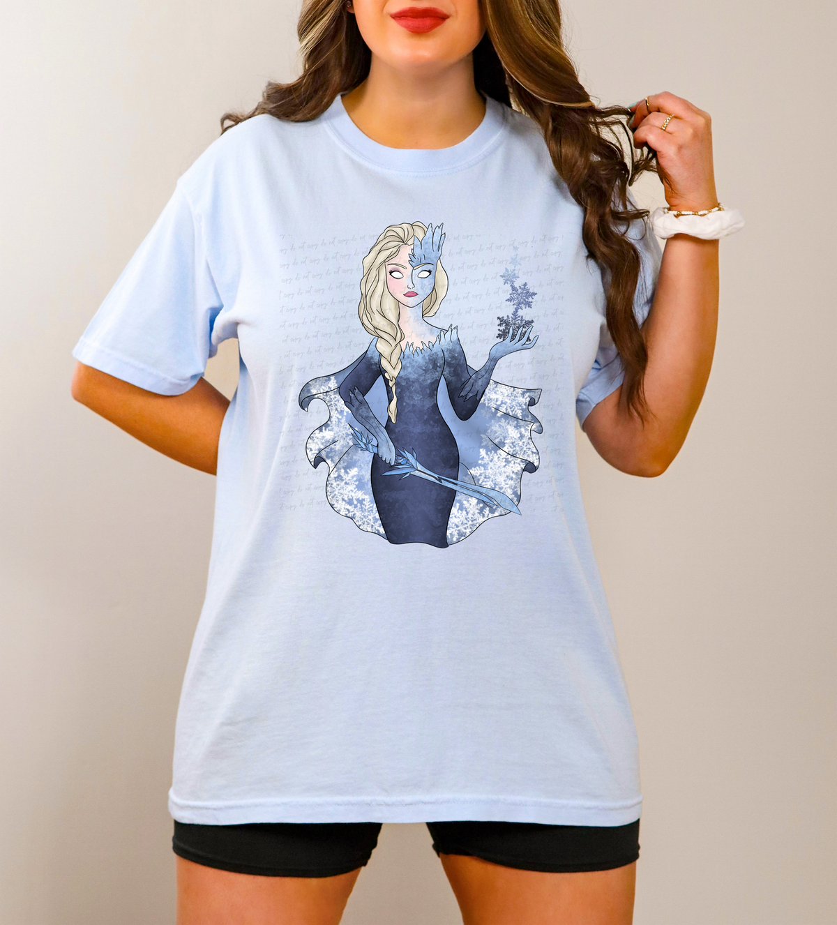 Evil Frozen Ice Queen 115369 DTF transfer