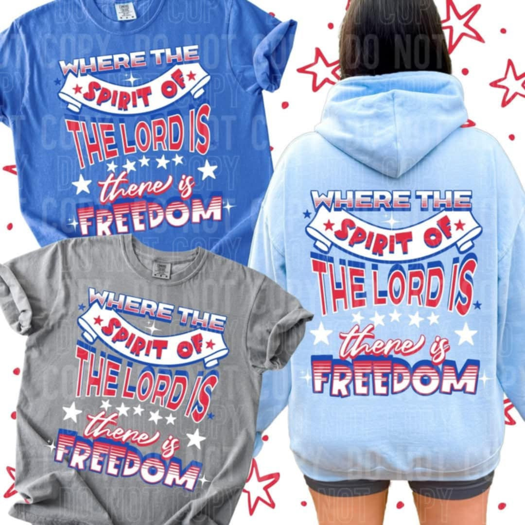 Where the spirit of the lord is there is freedom (SBB) 96264 DTF transfer