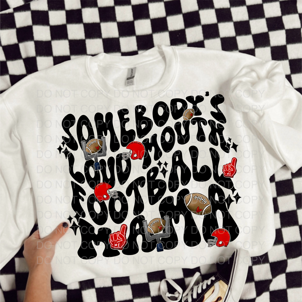 Someones loud mouth football mama 56010 DTF transfer