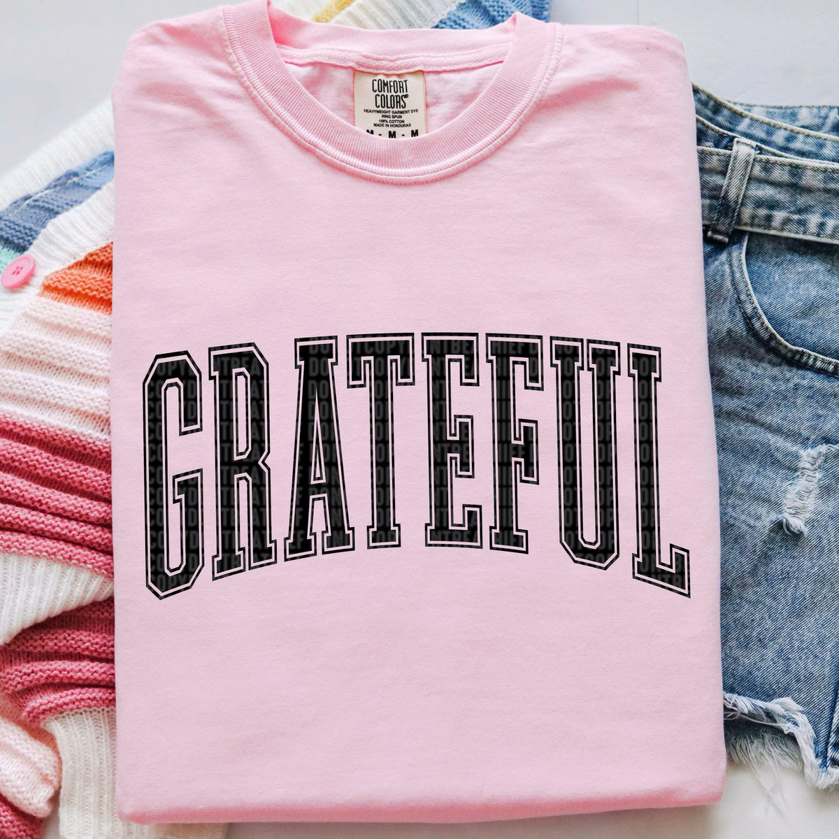 Grateful black font 97624 DTF transfer
