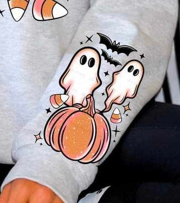 Halloween cluster SLEEVE (CSC) 58636 DTF transfer