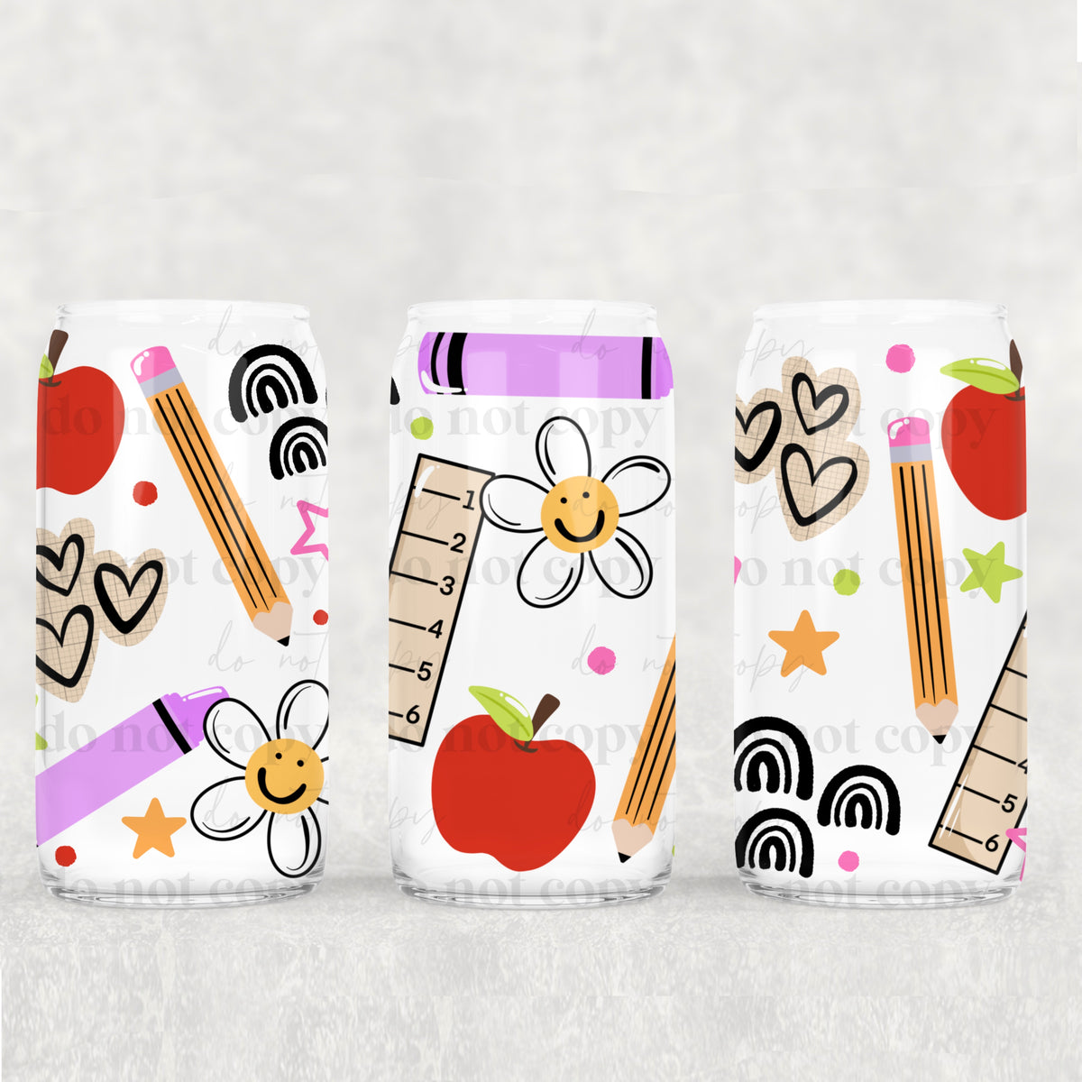 School supplies (CSC) UV DTF WRAP