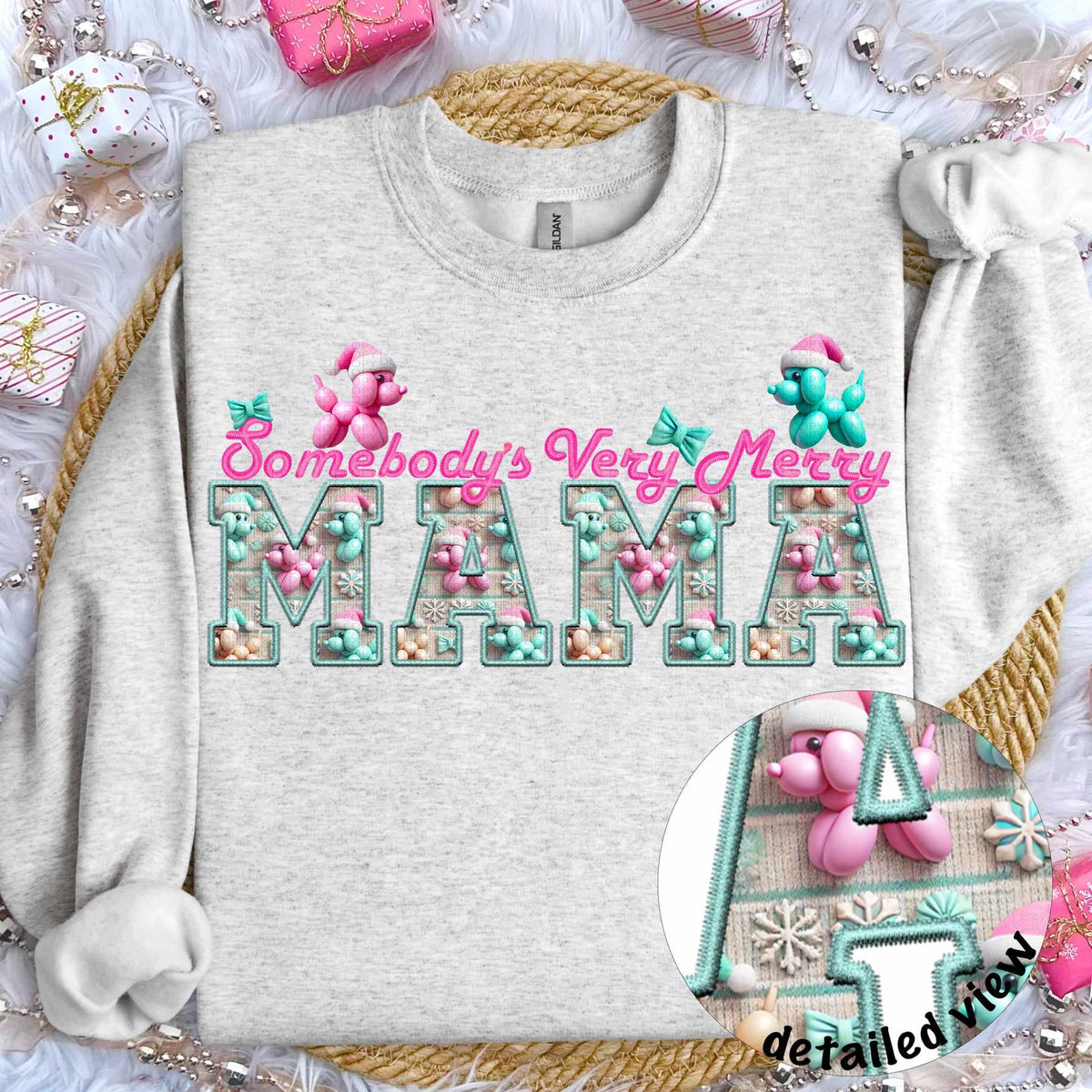 Somebody’s very merry mama (HW) 64434 DTF transfer