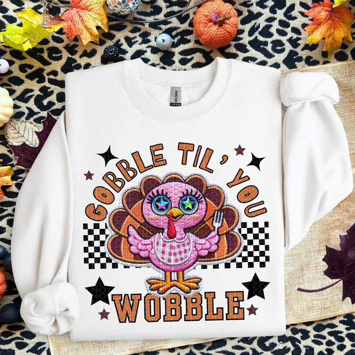 Gobble til you wobble (HW) 60074 DTF transfer