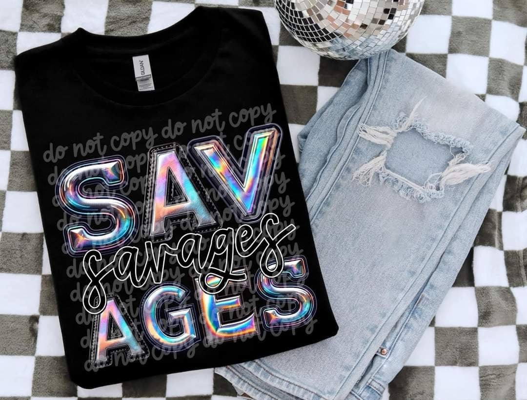 Savages holographic 50706 DTF transfer