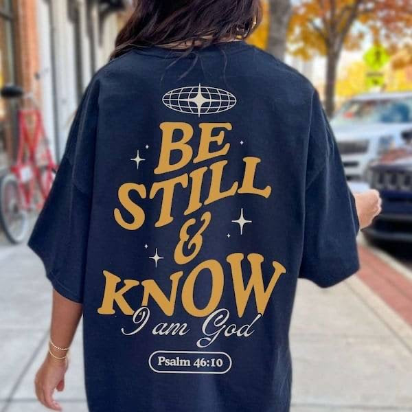 Be still & know yellow font (KARTA) 62956 DTF transfer