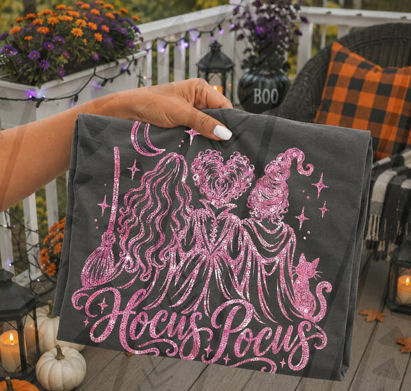 Hocus pocus pink glitter (KAI) DTF Transfer