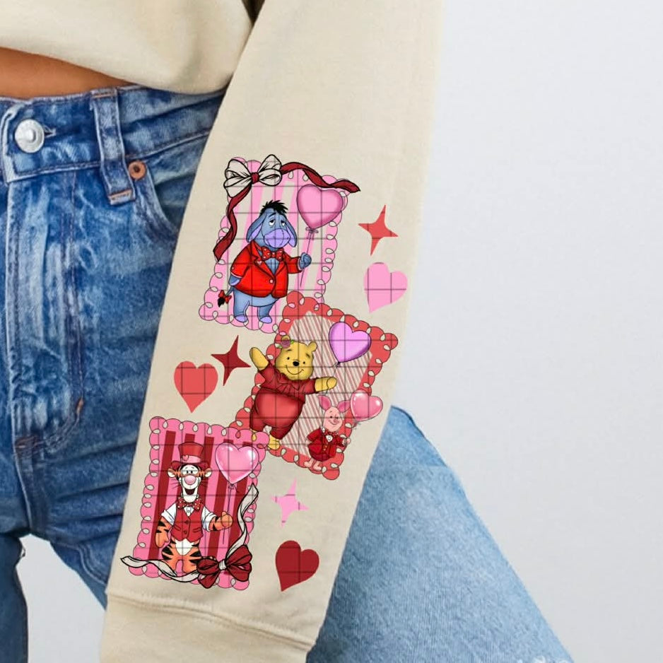 Love bear frames (SET OF TWO SLEEVES) (DD) DTF Transfer