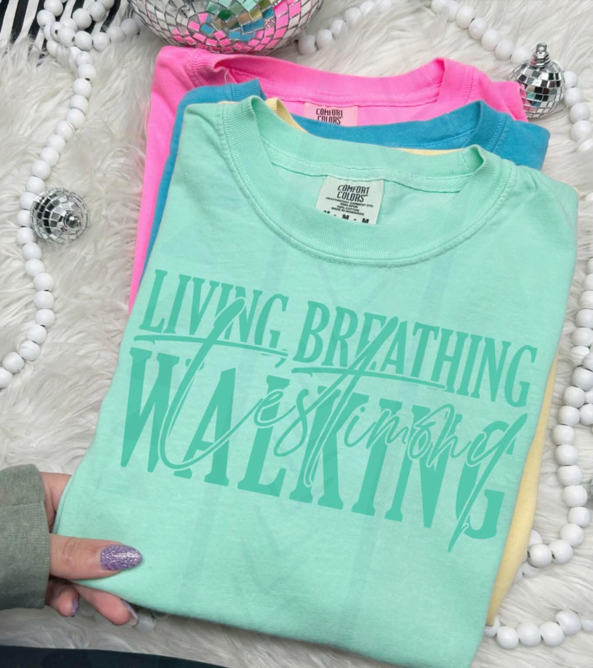 Living Breathing Walking Testamonial TGG DTF Transfer