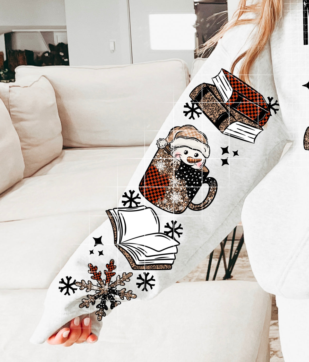 My winter is booked snowman mug (SET OF TWO SLEEVES) (CSC) DTF Transfer