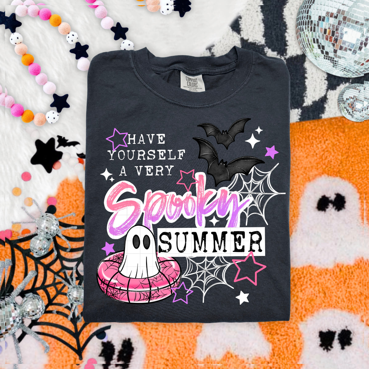 A very spooky summer ghost raft (white) (CSC) DTF Transfer