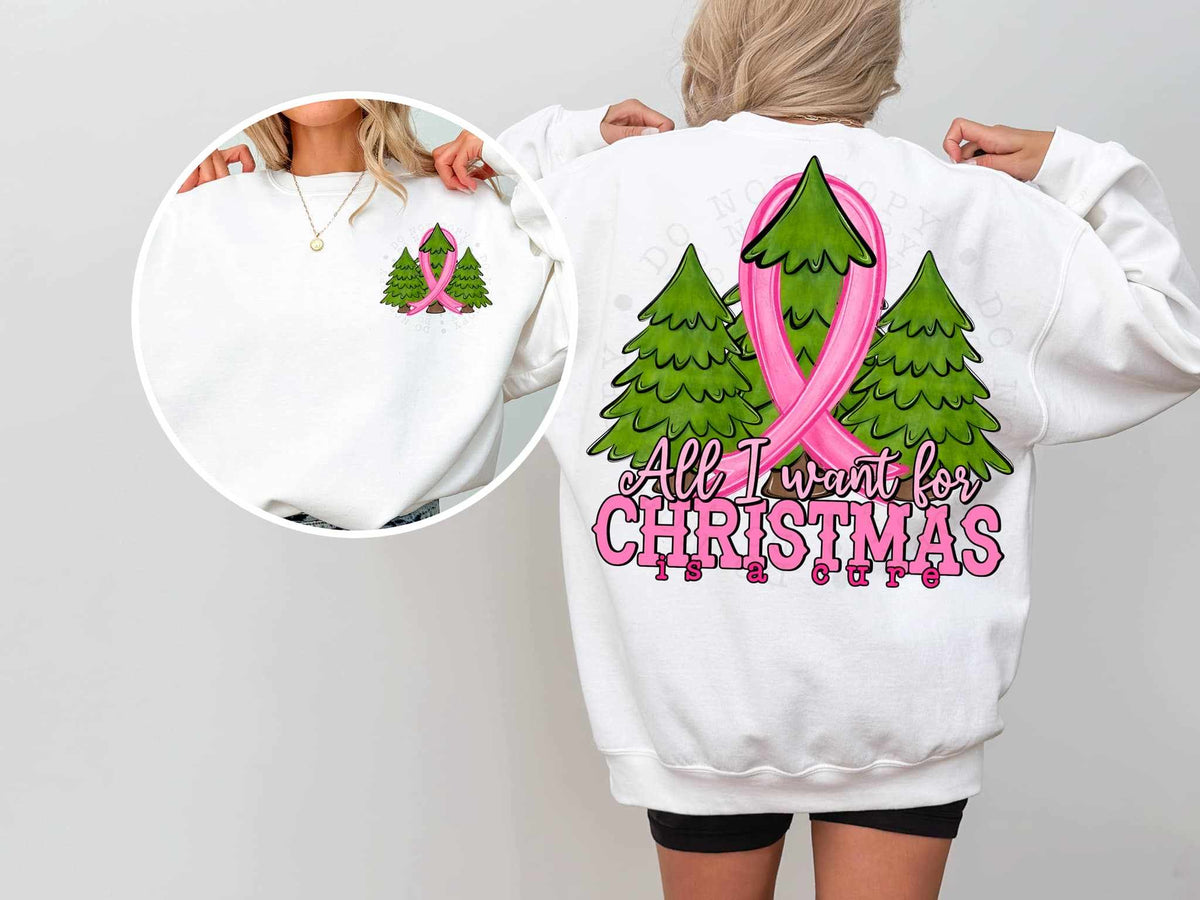 All I want for Christmas is a cute BACK ONLY exclusive 64736 DTF transfer