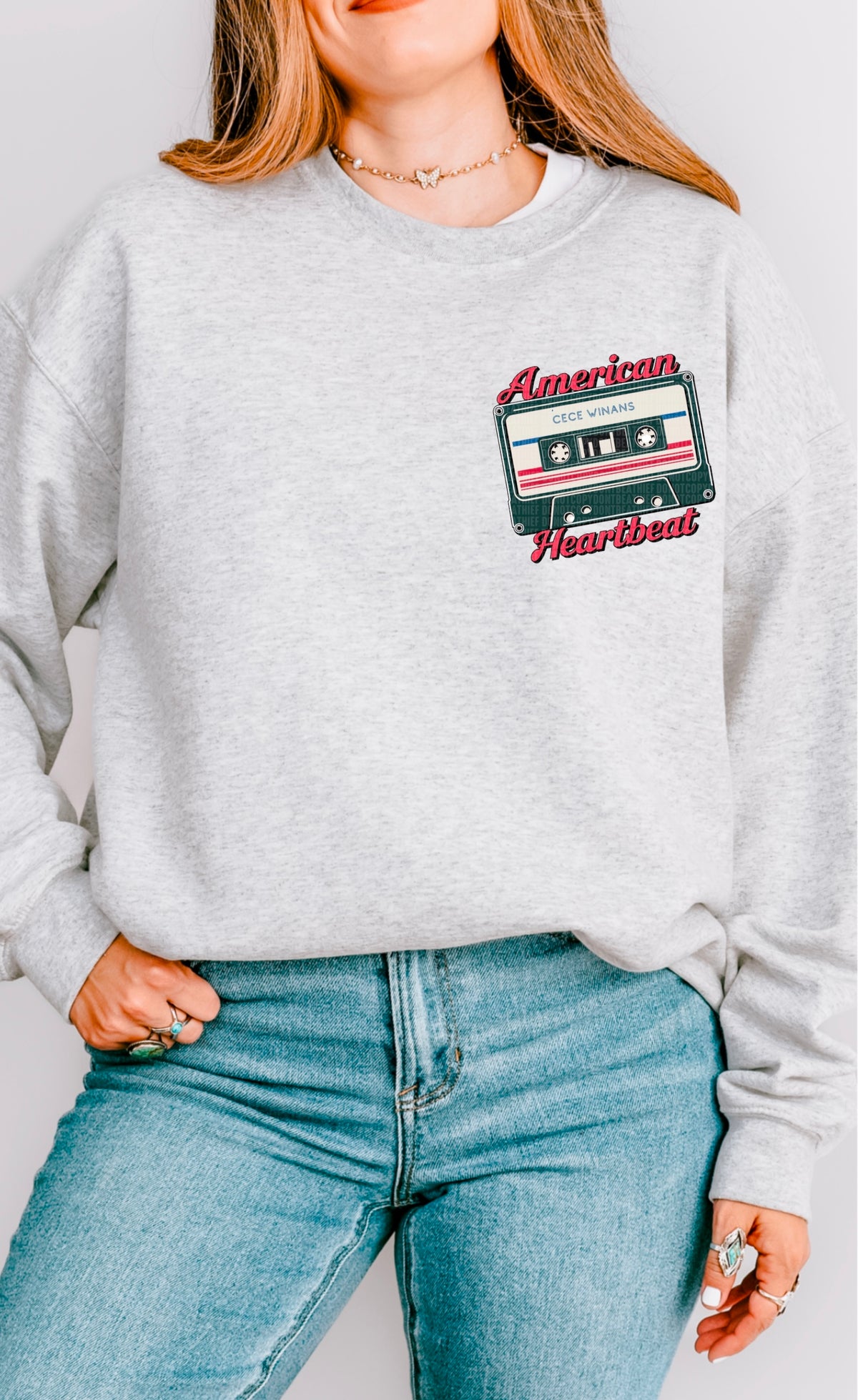 American heartbeat cassette tape 95534 DTF transfer