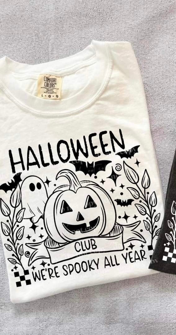 Halloween club BLACK (CSC) 52682 DTF transfer