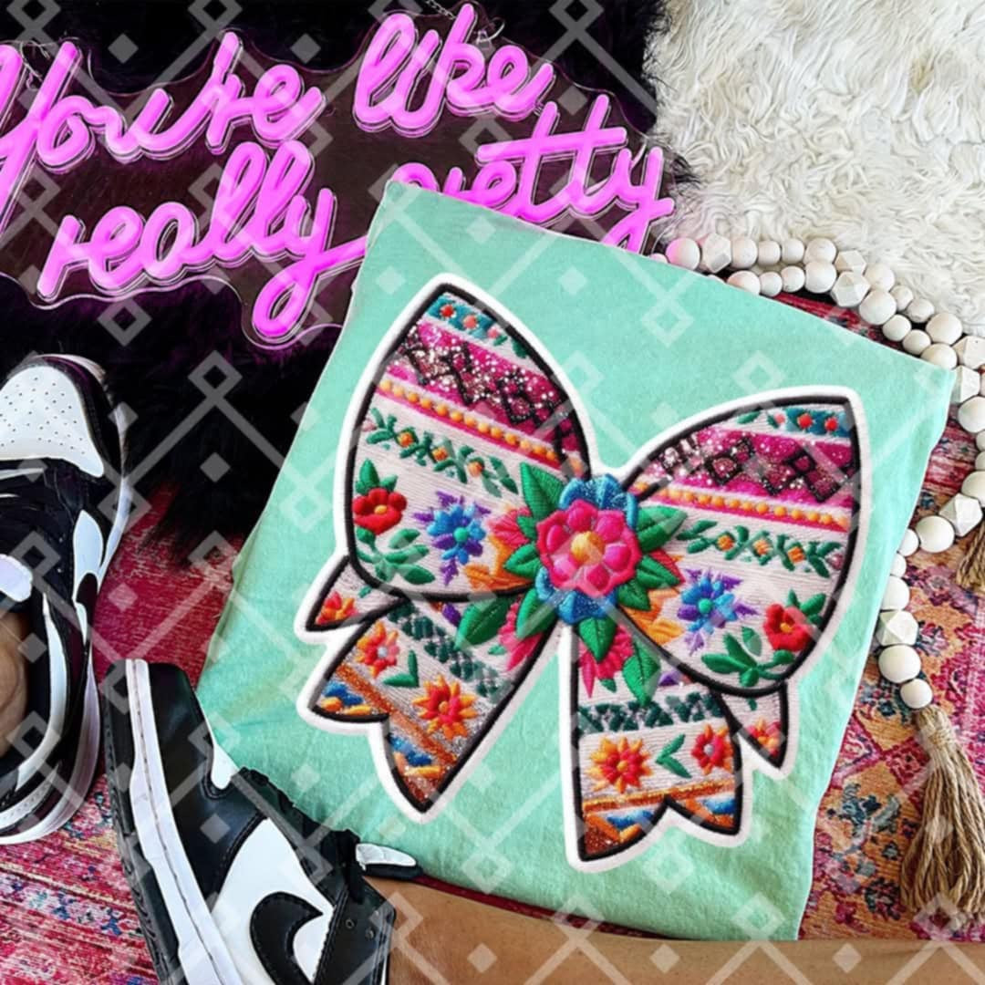 Embroidered bow 3 (Crafti) 103248 DTF transfer