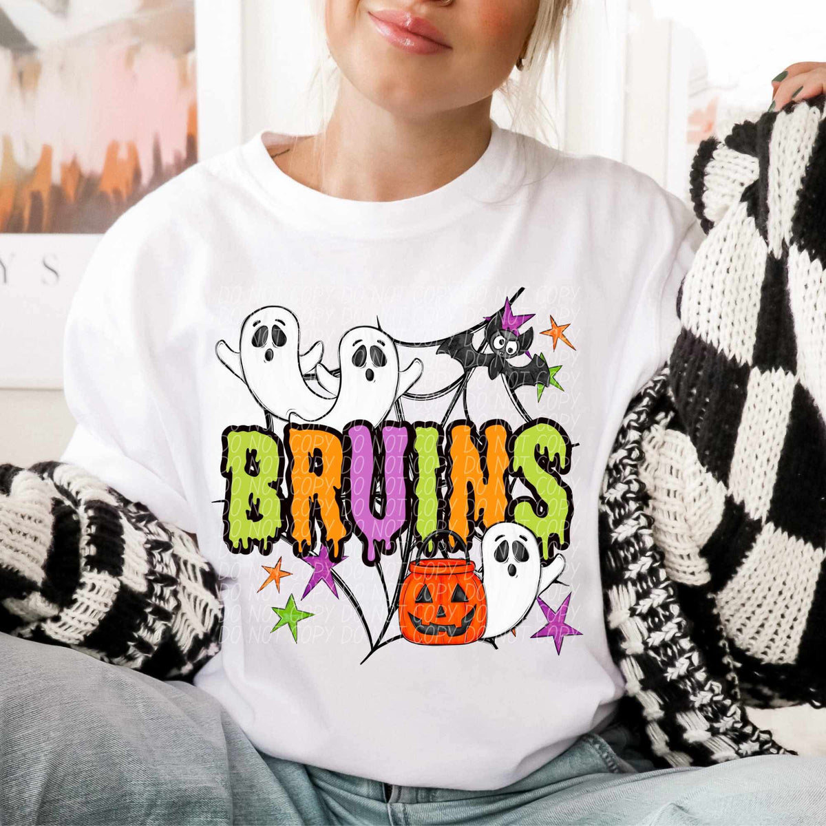 Bruins Halloween (City) DTF transfer