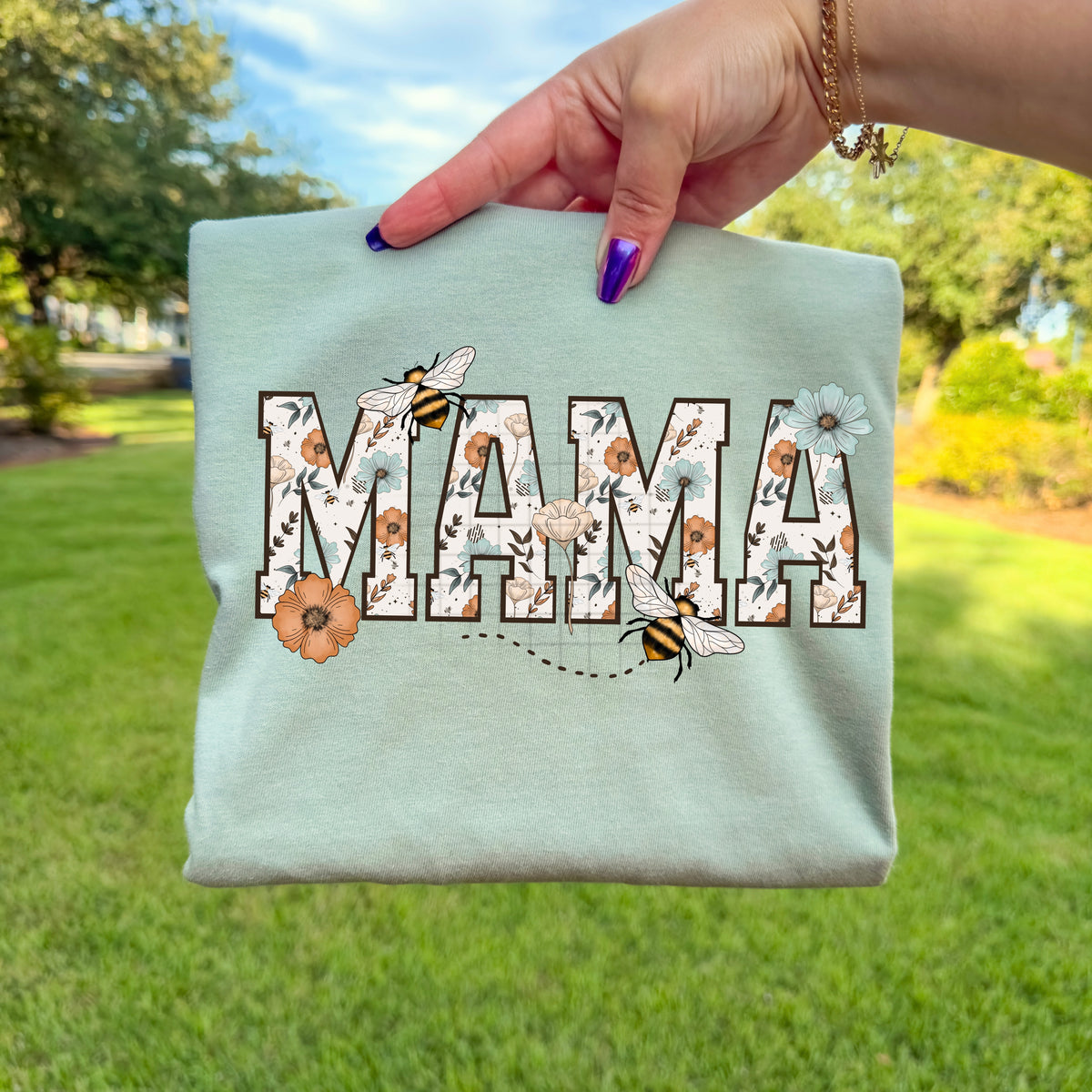Mama floral pattern CSC DTF Transfer