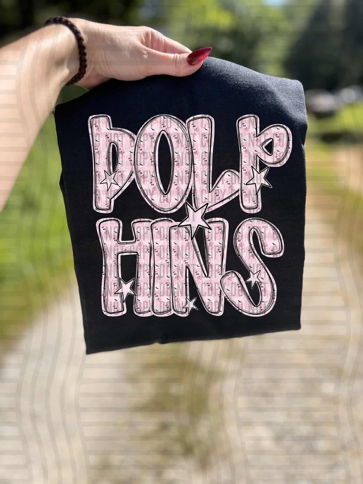 Dolphins Mascot ghost (caplinger) DTF transfer