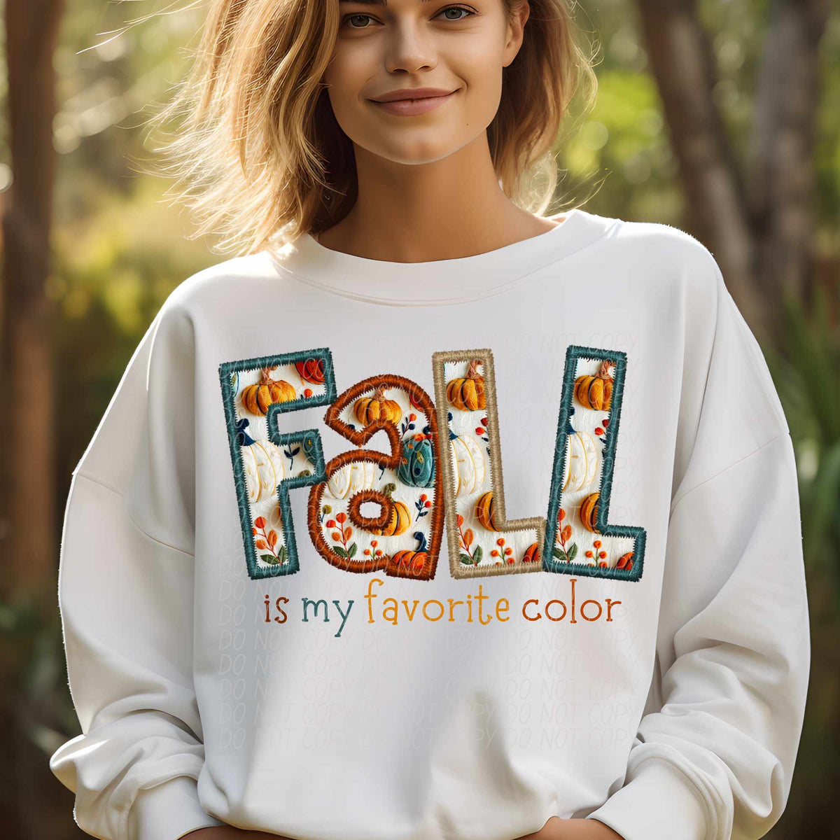 Fall is my favorite color skinny font (CITY) 62339 DTF transfer