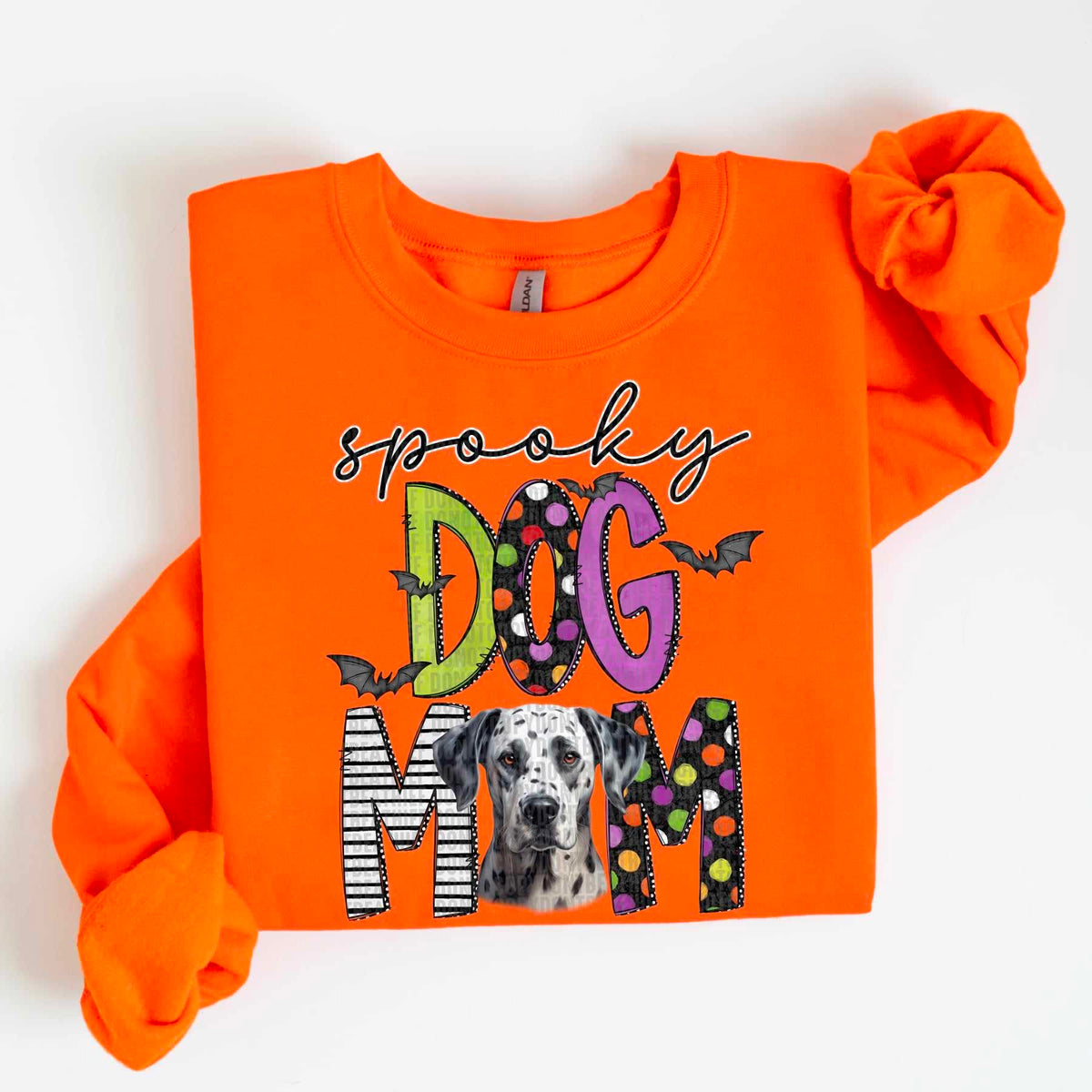 Spooky dog mom Dalmatian 55533 DTF transfer