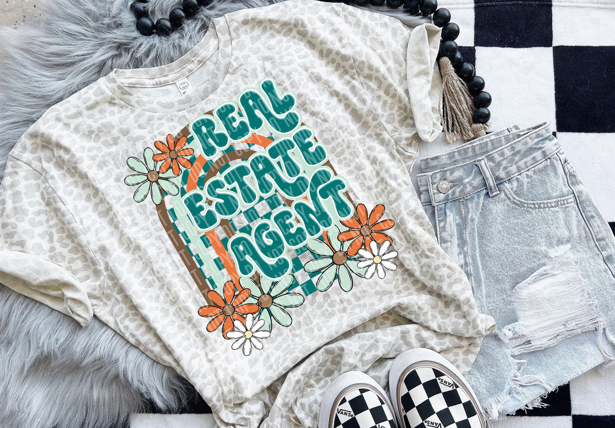 Real Estate Agent Floral Arch 49503 DTF transfers