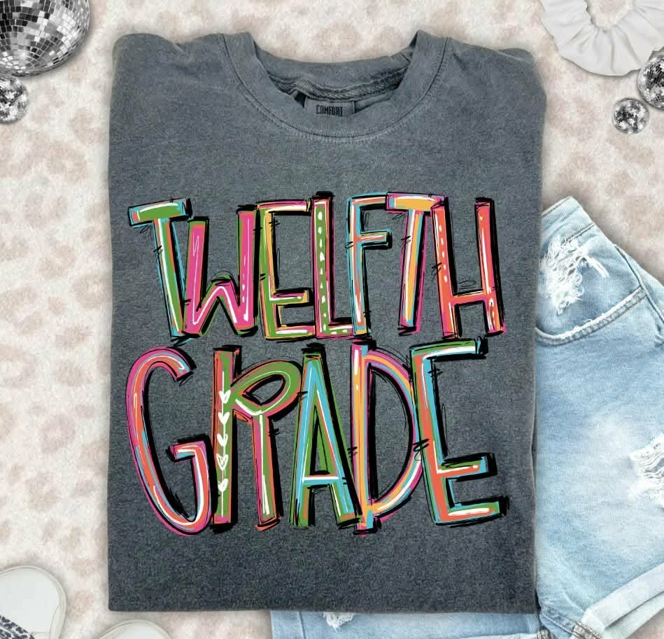 Twelfth grade pixie words (S&G) DTF Transfer