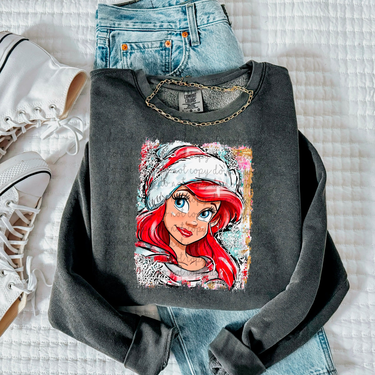 Mermaid Santa hat (SSD) 117537 DTF transfer