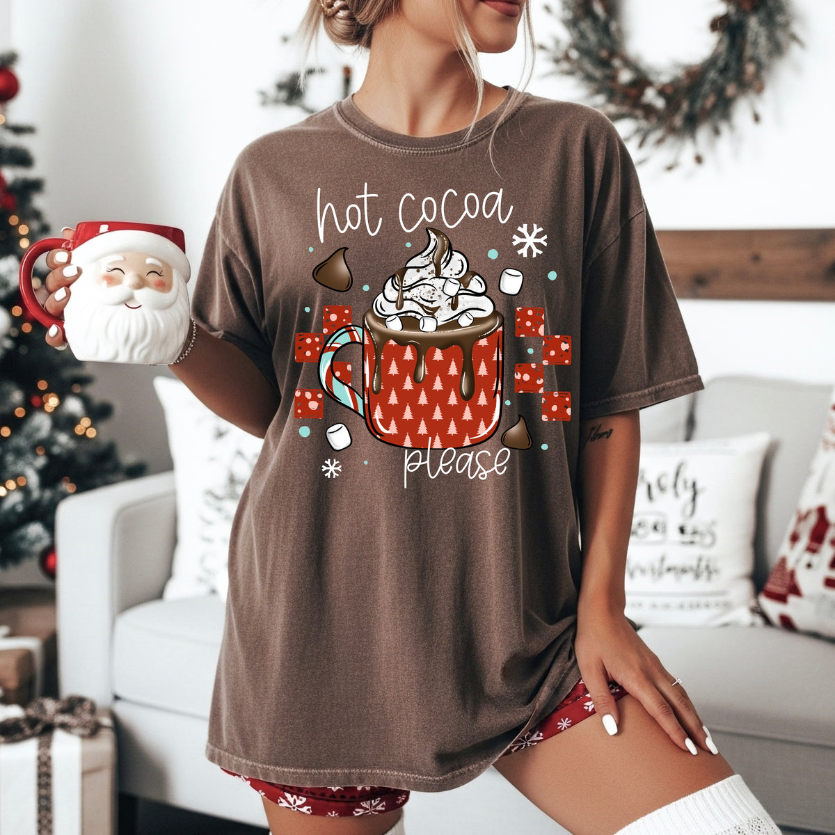 Hot Cocoa please white (CSC) DTF Transfer