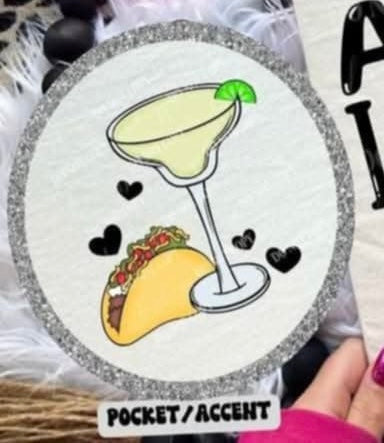 Margaritas & tacos (LINDA) 98394 DTF transfer