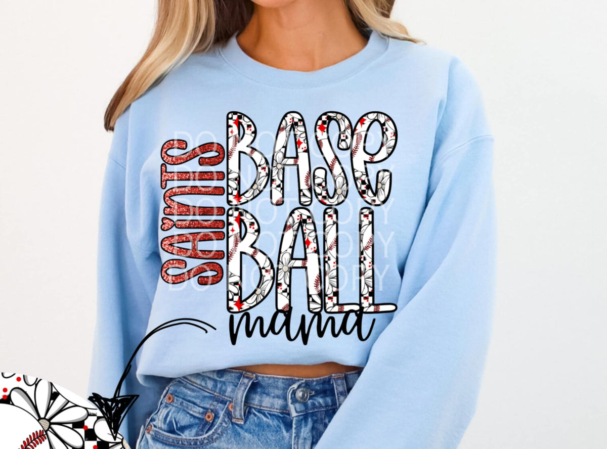 Saints baseball mama (CSG) 87006 DTF transfer