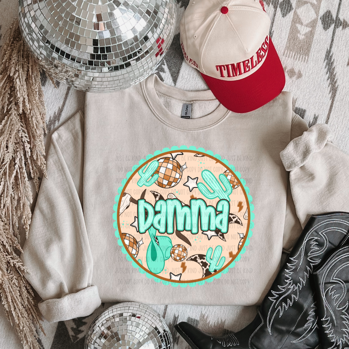 Damma *Teal (Kayndi) 72835 DTF transfer