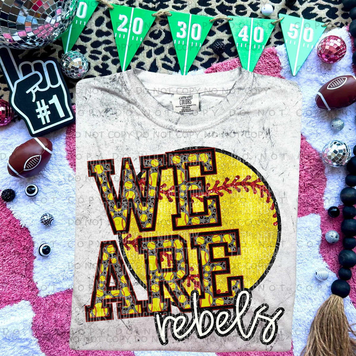 We are rebels softball (Caplinger) 79921 DTF transfer