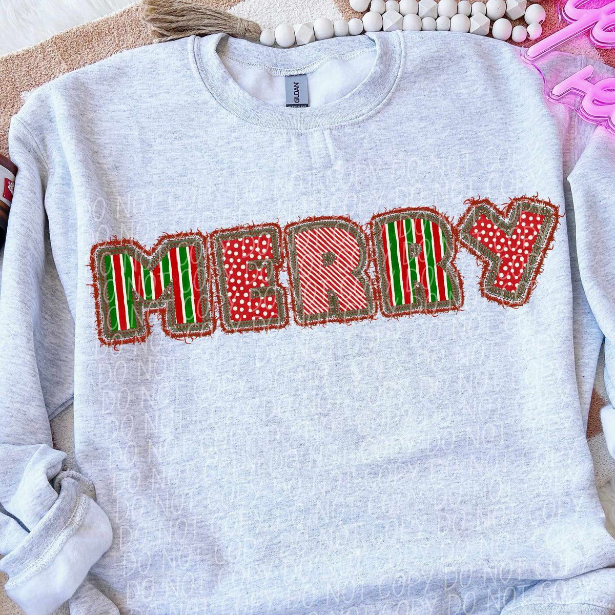 Merry red and green (CITY) 65030 DTF transfer