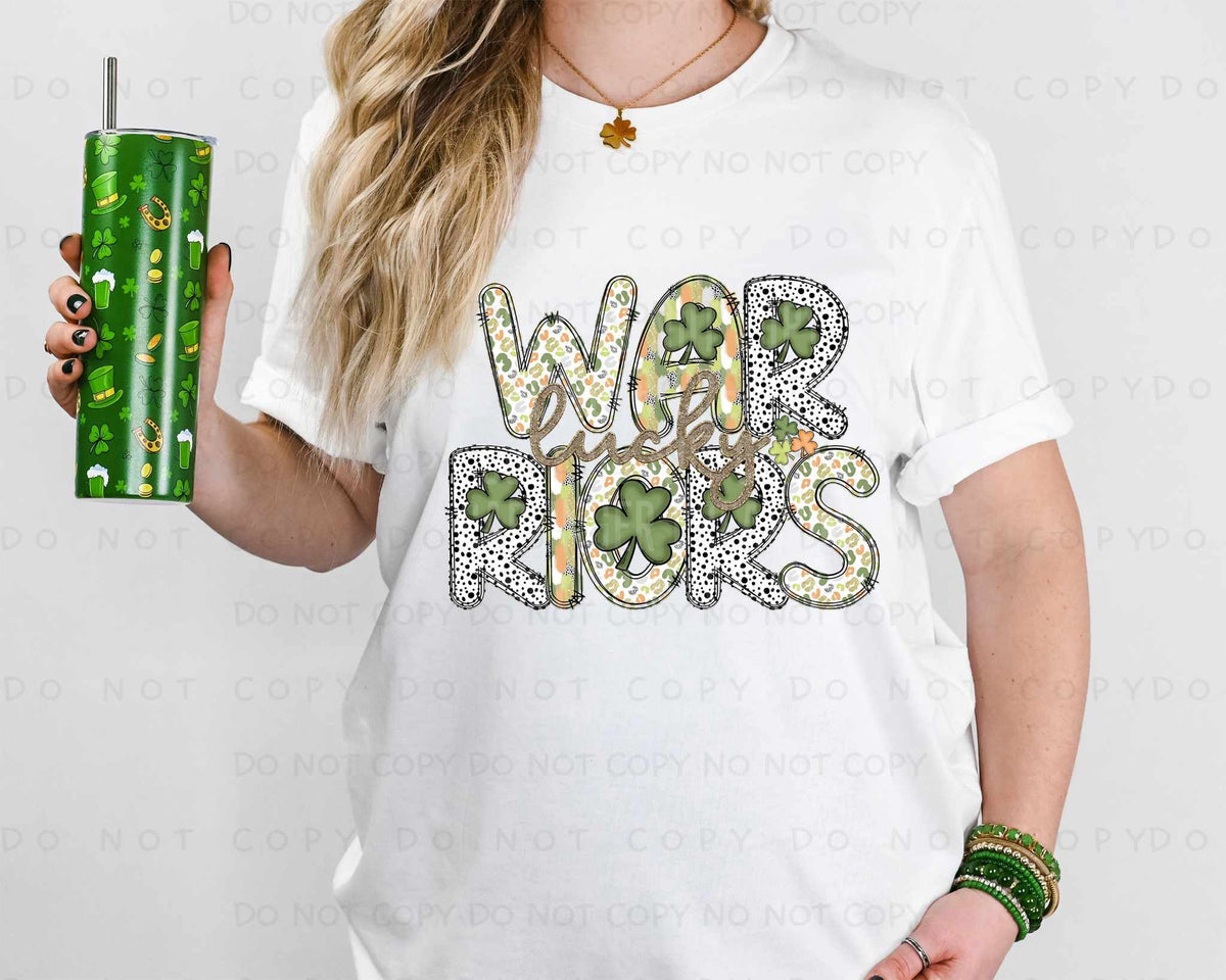 Lucky warriors st Patrick patterns (caplinger) 82480 DTF transfer