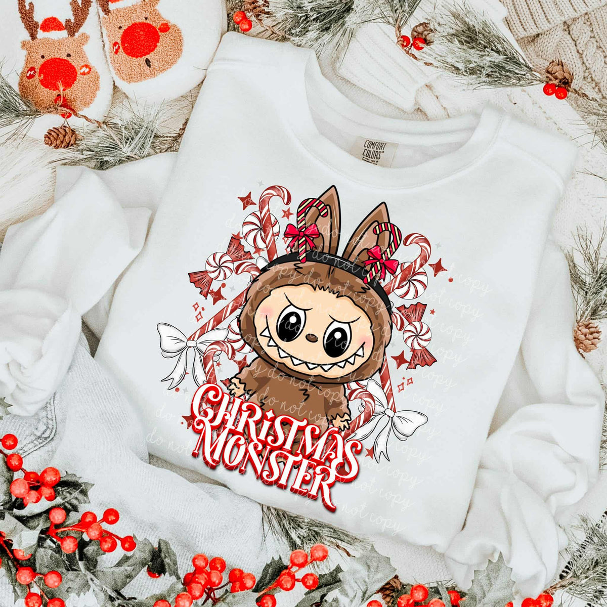 Christmas monster MMD 113220 DTF transfer