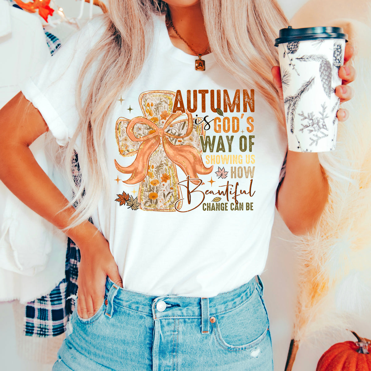 Autumn Is Gods Way Cross Bow 110883 DTF transfer