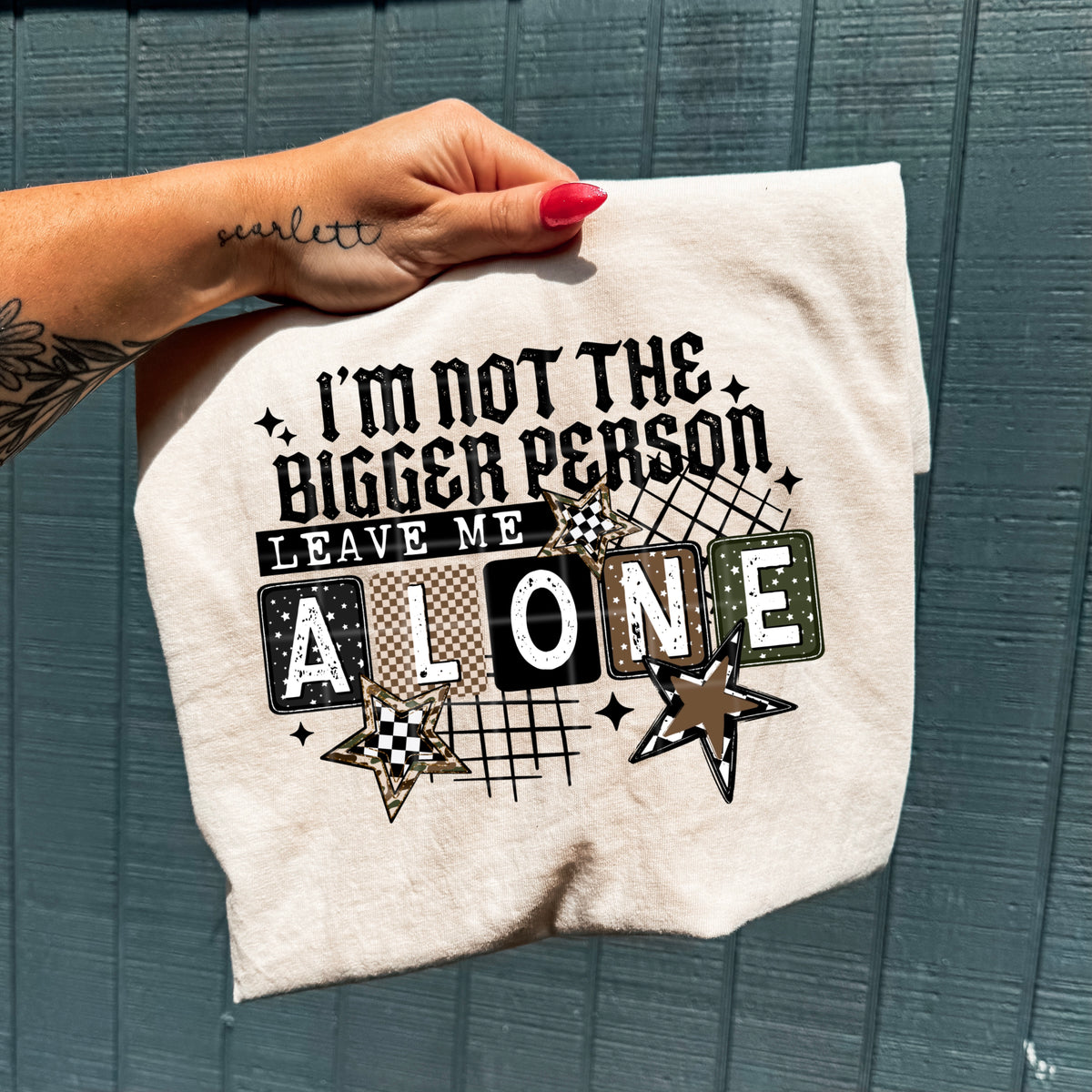 I’m not the bigger person leave me alone (black) (CSC) DTF Transfer