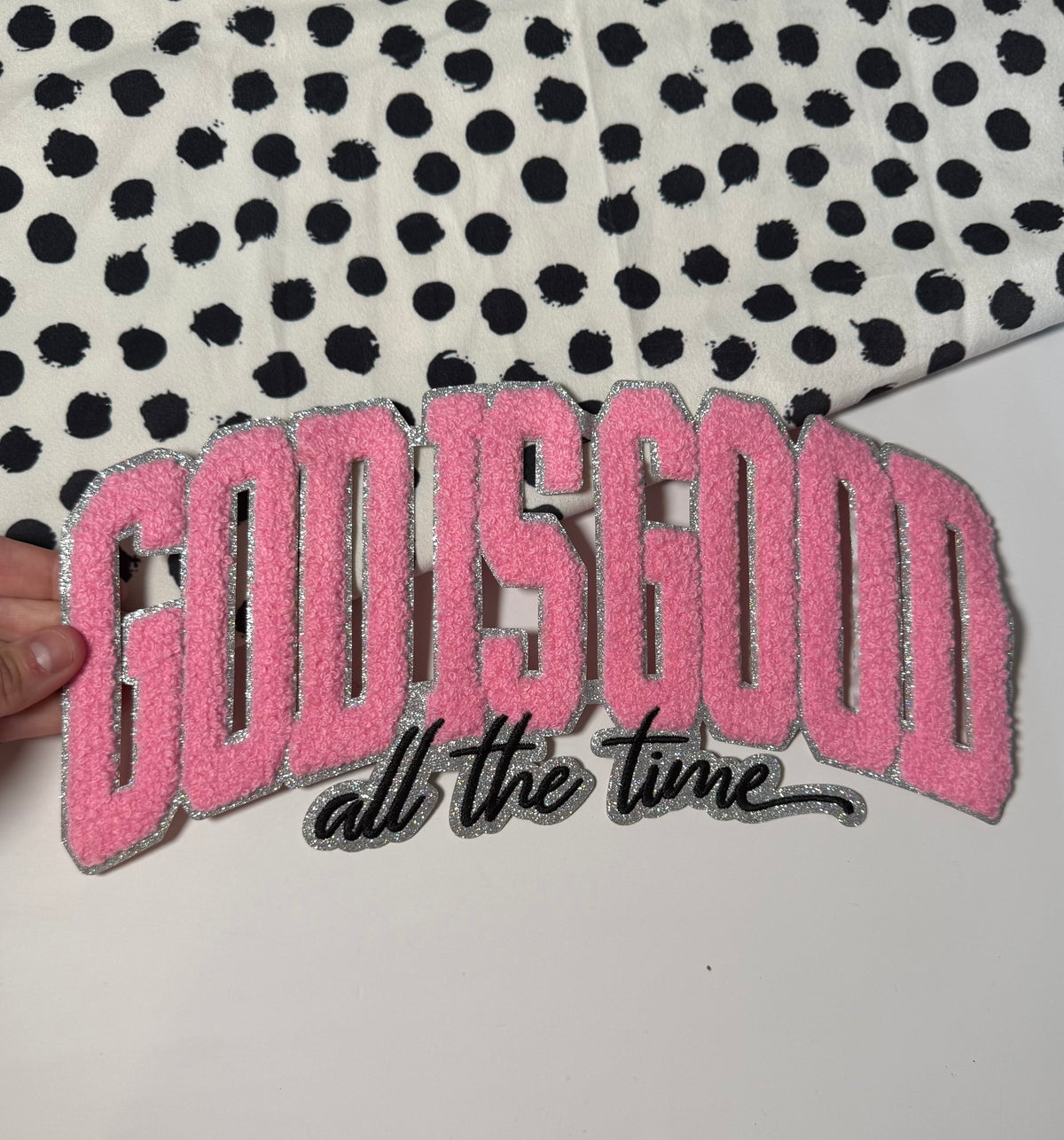 God is Good Pink Patch