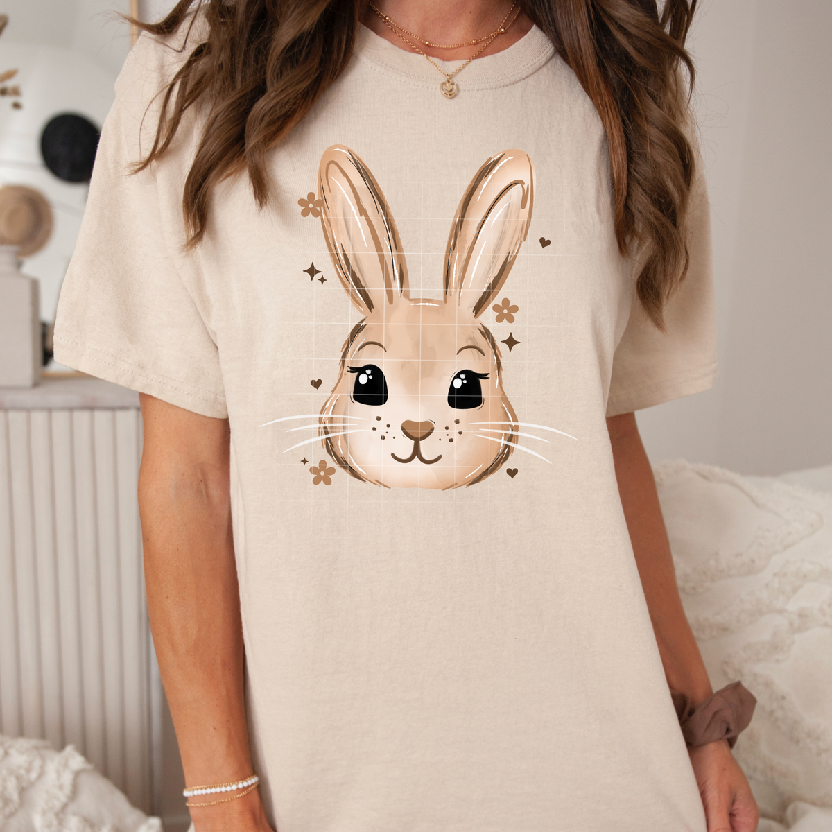 Tan Bunny (CSC) DTF transfer