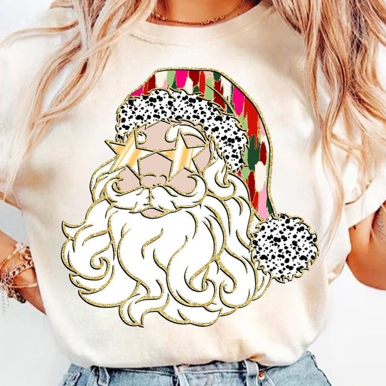Santa star eyes 64843 DTF transfer