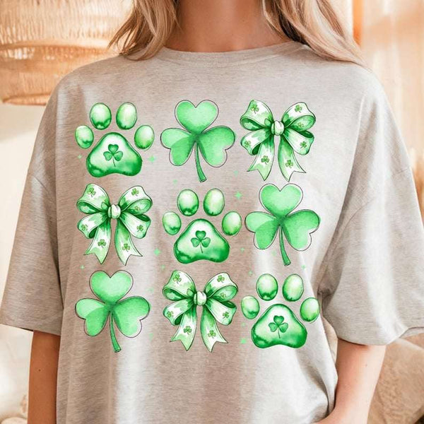 St Patrick’s collage paw prints 75984 DTF transfer