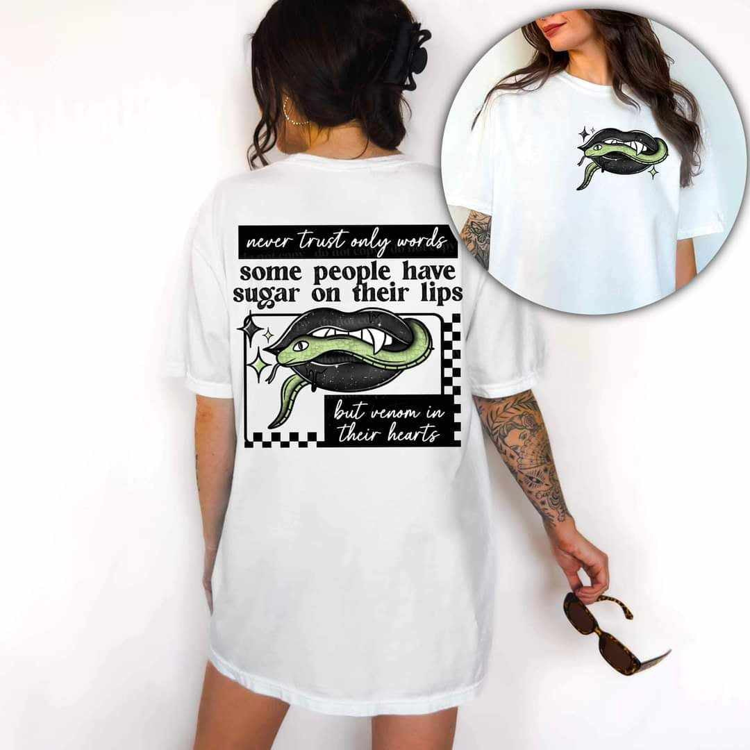 Never trust only worlds BLACK FONT BACK ONLY (CSC) 70292 DTF transfer
