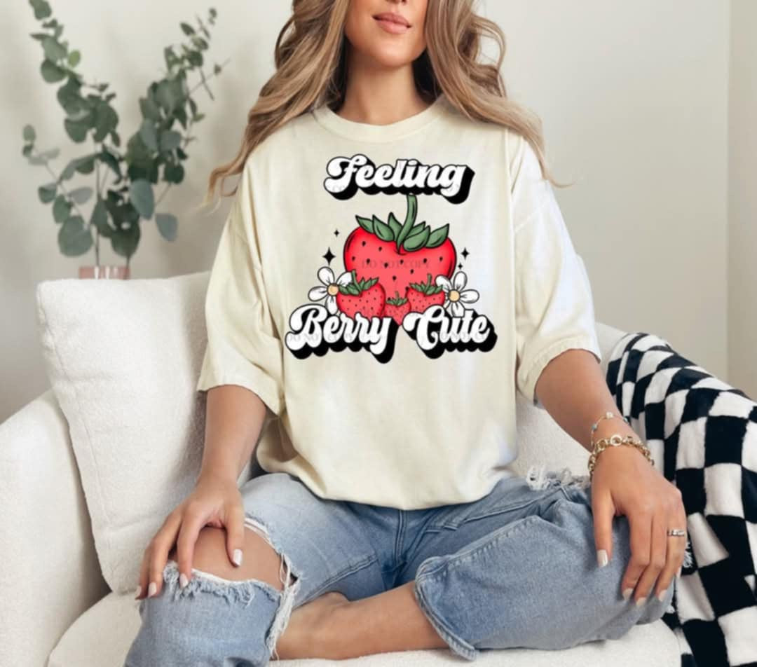 Feeling berry cute (40E) 92648 DTF transfer