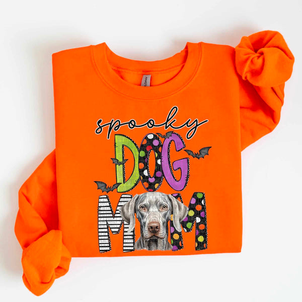 Spooky dog mom Weimaraner 55495 DTF transfer