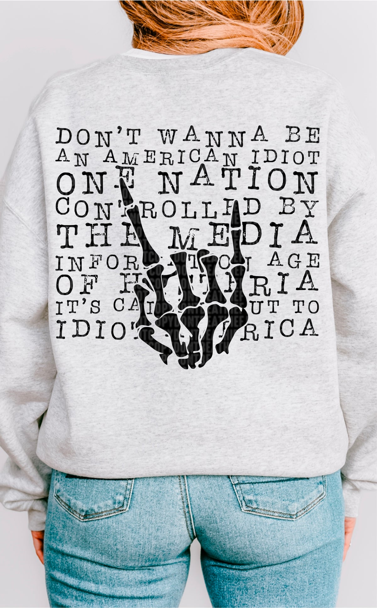 Don’t wanna be an American idiot 91765 DTF transfer