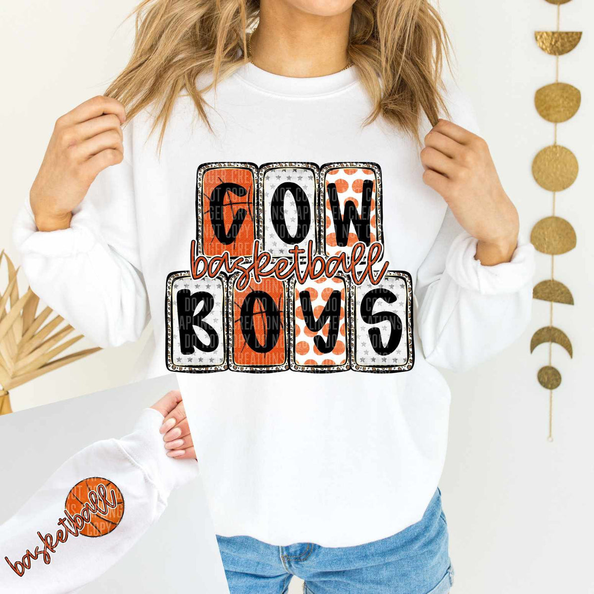 Cowboys Basketball FRONT (Caplinger) 82861 DTF transfer