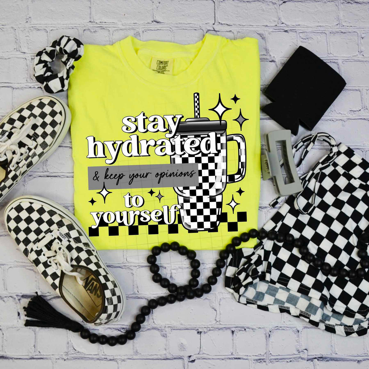 Stay hydrated black details (CSC) 84300 DTF transfer