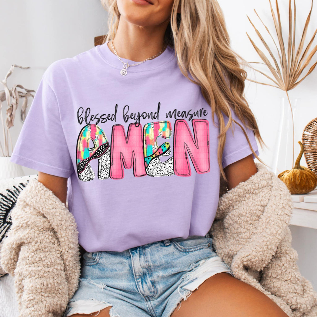 Blessed beyond measure amen (SDD) 97691 DTF transfer